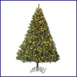 7.5 FT Artificial Christmas Tree Pine with Metal Stand Indoor Holiday Decor