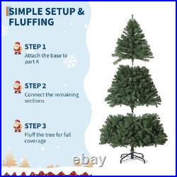 7.5 FT Artificial Christmas Tree Pine with Metal Stand Indoor Holiday Decor