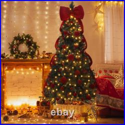 7.5 FT Artificial Christmas Tree with Light, Ornaments for In/Outdoor Holiday