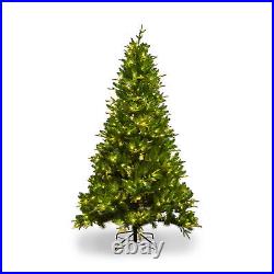 7.5-FT Artificial Christmas nlit Hinged Spruce PVC/PE Xmas Tree with 1685 Tips