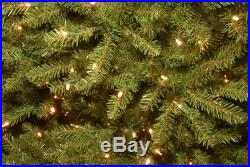 7.5 Feet Green Fir Artificial Christmas Tree with 650 Lights (color&white)
