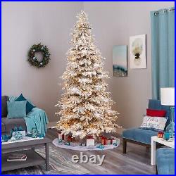7.5' Flocked Grand Northern Rocky Fir Artificial Christmas Tree. Retail $1369