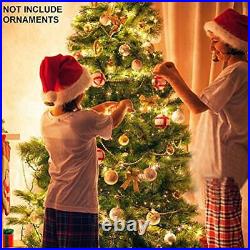 7.5 Foot Artificial Christmas Tree with 600 LED Warm White String Lights NOT