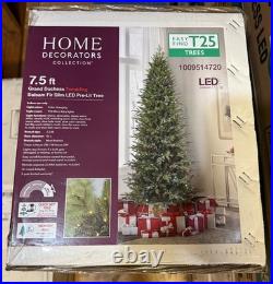 7.5 Foot Grand Duchess Balsam Fir Slim LED Pre-Lit Tree Home Decorators