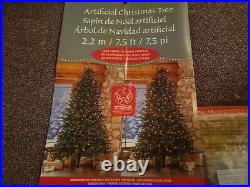 7.5 Ft Artificial Christmas Tree PreLit Item 1900230 Warm White Multicolor LED