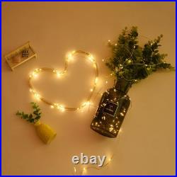 7.5 Ft Artificial Christmas Tree with Topper & 66FT Fairy Lights Home Party Decor