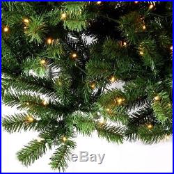 7.5 Ft Pre-Lit Artificial Christmas Tree Hinged Branches with 750 LED Lights