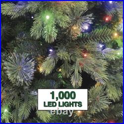 7.5 Ft Pre-lit Lighted Christmas Tree With 9 Color And Warm White Modes & Remote