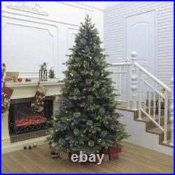 7.5 Ft Pre-lit Lighted Christmas Tree With 9 Color And Warm White Modes & Remote