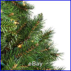 7.5' Full Brighton Fir Tree Clear Lights holiday artificial christmas Xmas green
