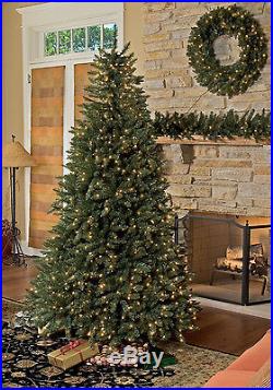 7.5' Full Tiffany Tree Warm White LED Lights holiday artificial christmas Xmas