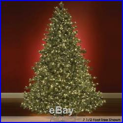 7.5' Full White LED Light Hammacher World's Best Prelit Noble Fir Christmas Tree
