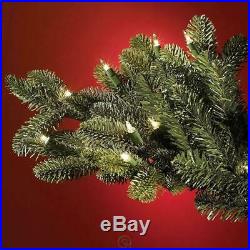 7.5' Full White LED Light Hammacher World's Best Prelit Noble Fir Christmas Tree