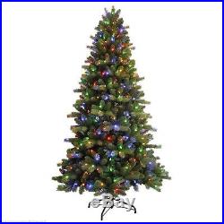7.5' GE Just Cut Colorado Spruce Christmas Tree 400 Color Change LED