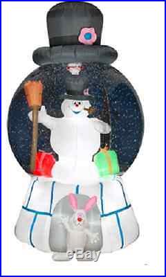 7.5' Gemmy Frosty & Presents Snow Globe Christmas Inflatable Airblown Decor