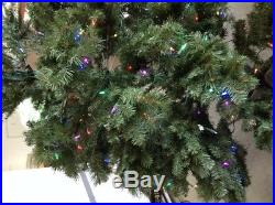 7.5' Home Accents Wesley Pine Spruce pre lit Quick Set Christmas Tree dual color