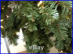 7.5' Home Accents Wesley Pine Spruce pre lit Quick Set Christmas Tree dual color