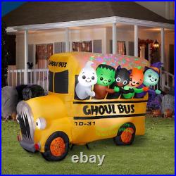 7.5' Inflatable LED Animated Kaleidoscope Halloween Ghoul Bus Yard Decoration 7.5' Inflatable LED Animated Kaleidoscope Halloween Ghoul Bus Yard Decoration