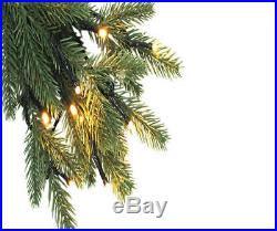 7.5′ Mammoth Pre-Lit Artificial Christmas Tree White 8 Motion LED Lights Winter