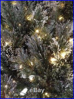 7.5' Martha Stewart Living Sparkling Pine Quick-Set Pre Lit Christmas Tree