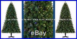 7.5' NORWOOD SPRUCE Quick Set Pre-Lit CHRISTMAS TREE withLED Color Changing Lights