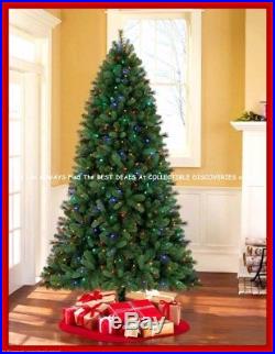 7.5' NORWOOD SPRUCE Quick Set Pre-Lit CHRISTMAS TREE withLED Color Changing Lights