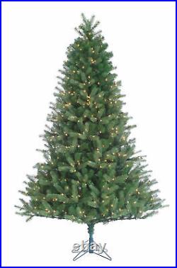 7.5′ Natural Cut Arizona Fir Christmas Tree with Clear Incandescent Lights
