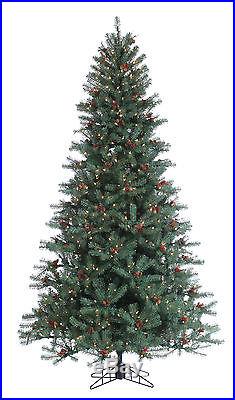 7.5' Pre-Lit Blue Diamond Fir Artificial Holiday & Christmas Tree withClear Lights