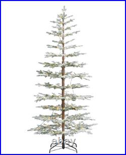 7.5' Sierra Pine Lightly Flocked Tree with 300 Warm White LED Lights
