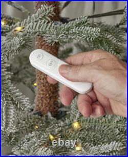 7.5' Sierra Pine Lightly Flocked Tree with 300 Warm White LED Lights