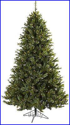 7.5-foot Majestic Multi-pine Christmas Tree With Clear Lights Xmas Holiday Party