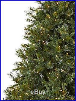 7.5-foot Majestic Multi-pine Christmas Tree With Clear Lights Xmas Holiday Party