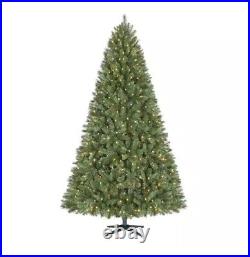 7.5-foot Pre-lit Wesley long-needle pine Christmas tree