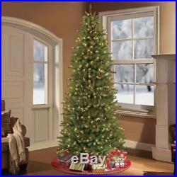 7.5 ft. Artificial Slim Fraser Fir Christmas Tree Pre-Lit with 500 UL Clear Lights