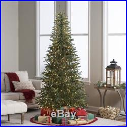 7.5 ft. Delicate Pine Slim Pre-Lit Christmas Tree, Green