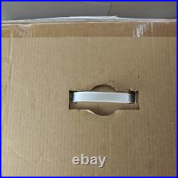 7.5 ft GE StayBright Pre-Lit LED Flocked Christmas Tree Laurel Pine White Lights