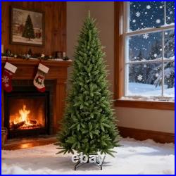 7.5 ft Pencil Artificial Christmas Tree Slim Unlit Xmastree with 1396 Branch Tip 7.5 ft Pencil Artificial Christmas Tree Slim Unlit Xmastree with 1396 Branch Tip
