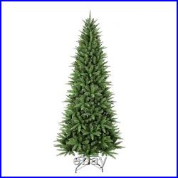 7.5 ft Pencil Artificial Christmas Tree Slim Unlit Xmastree with 1396 Branch Tip 7.5 ft Pencil Artificial Christmas Tree Slim Unlit Xmastree with 1396 Branch Tip