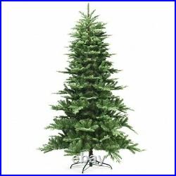 7.5 ft Pre-Lit Aspen Fir Hinged Artificial Christmas Tree with 700 LED Lights LF