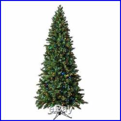 7.5' ft Pre Lit CLEAR & COLOR CHANGING LED LIGHTS Pine Artificial Christmas Tree