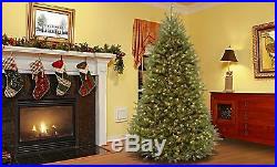 7.5 ft. Pre-Lit Elegant Natural Fir Quick Set Artificial Christmas Tree