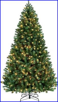 7.5 ft Pre-Lit LED Grand Duchess Balsam Fir Christmas Tree Prelit with 400 ct