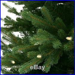 7.5 ft. Pre-Lit LED Natural Noble Fir Artificial Christmas Tree with Color