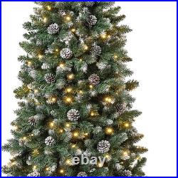 7.5 ft. Pre-Lit Oakley Hills Slim Tree with LED Lights, Plug-In