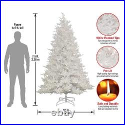 7.5 ft. Pre-Lit Sea Coral Tree with Warm White LED Lights, Plug-In