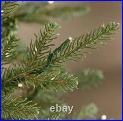 7.5 ft. Pre-Lit Slim Grand Duchess Twinkling Balsam Fir Christmas Tree T25