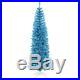 7.5 ft. Pre-Lit Sparkling Sky Blue Artificial Pencil Christmas Tree Blue Lights