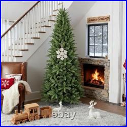 7.5 ft Slim Pencil Skinny Artificial Christmas Tree with 1396 Branch Tips Unlit 7.5 ft Slim Pencil Skinny Artificial Christmas Tree with 1396 Branch Tips Unlit