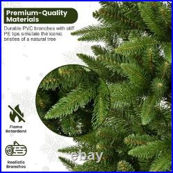 7.5 ft Slim Pencil Skinny Artificial Christmas Tree with 1396 Branch Tips Unlit 7.5 ft Slim Pencil Skinny Artificial Christmas Tree with 1396 Branch Tips Unlit