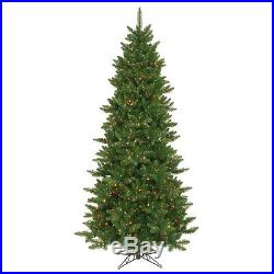 7.5' x 45 Camdon Slim Artificial Christmas Tree with Multi-Colored LED Lights
